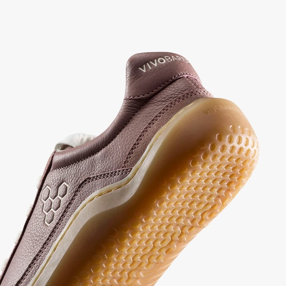 Vivobarefoot Womens Gobi II Premium Leather Sneaker in Twilight Mauve - Picture 14 of 14